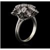 Image 3 : 14KT White Gold 0.95 ctw Diamond Ring