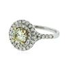 Image 2 : GIA Certified 14KT White Gold 1.00 ctw Yellow Diamond Ring