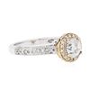 Image 2 : 18KT Two-Tone Gold 1.39 ctw Diamond Ring