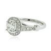 Image 2 : 14KT White Gold 1.60 ctw Diamond Ring