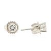 Image 2 : 14KT White Gold 0.54 ctw Diamond Stud Earrings