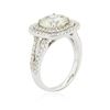 Image 3 : 14KT White Gold 3.99 ctw Diamond Ring