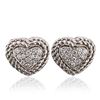 Image 1 : 18KT White Gold 0.50 ctw Diamond Earrings
