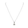 Image 2 : 14KT White Gold 0.75 ctw Diamond Pendant With Chain