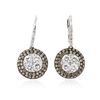 Image 1 : 14KT White Gold 1.67 ctw Diamond Earrings