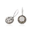 Image 2 : 14KT White Gold 1.67 ctw Diamond Earrings
