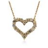 Image 1 : 14KT Rose Gold 1.29 ctw Diamond Necklace