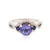 Image 1 : 14KT White Gold 1.92 ctw Tanzanite, Sapphire and Diamond Ring