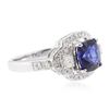 Image 2 : 14KT White Gold 2.58 ctw Sapphire and Diamond Ring