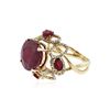 Image 2 : 14KT Yellow Gold 11.46 ctw Ruby and Diamond Ring