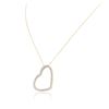 Image 3 : 10KT Yellow Gold 0.05 ctw Diamond Heart Pendant With Chain