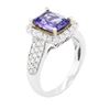 Image 3 : 14KT Two-Tone Gold 2.22 ctw Tanzanite and Diamond Ring