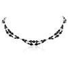 Image 1 : 18KT White Gold 54.57 ctw Sapphire and Diamond Necklace