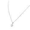 Image 3 : 14KT White Gold 0.93 ctw Diamond Pendant With Chain