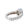 Image 3 : 14KT White Gold 2.13 ctw Aquamarine and Diamond Ring