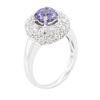Image 3 : 14KT White Gold 1.46 ctw Tanzanite and Diamond Ring