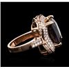 Image 3 : 14KT Rose Gold 15.00 ctw Spinel and Diamond Ring
