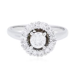 14KT White Gold 0.86 ctw Diamond Ring