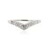 Image 1 : 14KT White Gold 0.20 ctw Diamond Ring