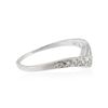 Image 2 : 14KT White Gold 0.20 ctw Diamond Ring