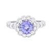 Image 1 : 14KT White Gold 1.77 ctw Tanzanite and Diamond Ring
