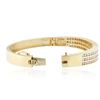 Image 3 : 14KT Yellow Gold 5.50 ctw Diamond Bangle Bracelet
