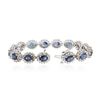 Image 3 : 14KT White Gold 11.40 ctw Sapphire and Diamond Bracelet