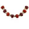 Image 1 : 14KT Yellow Gold 20.00 ctw Pink Coral and Ruby Necklace