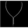 Image 1 : 14KT White Gold 2.70 ctw Diamond Necklace