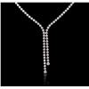 Image 2 : 14KT White Gold 2.70 ctw Diamond Necklace