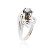 Image 3 : 14KT White Gold 1.37 ctw Black Diamond Ring