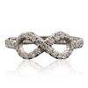Image 1 : 14KT White Gold 0.56 ctw Diamond Ring