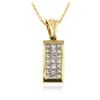 Image 2 : 14KT Yellow Gold 1.50 ctw Diamond Pendant With Chain