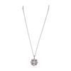 Image 2 : 18KT White Gold 2.04 ctw Diamond Flower Pendant With Chain