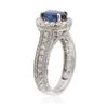 Image 3 : 18KT White Gold 1.57 ctw Sapphire and Diamond Ring