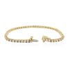 Image 3 : 14KT Yellow Gold 1.89 ctw Diamond Tennis Bracelet
