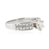 Image 2 : 14KT White Gold 1.59 ctw Diamond Ring