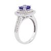 Image 3 : 14KT White Gold 1.88 ctw Tanzanite and Diamond Ring