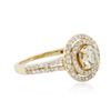 Image 2 : 14KT Yellow Gold 1.37 ctw Diamond Ring