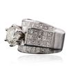 Image 2 : 18KT White Gold 4.64 ctw Diamond Ring