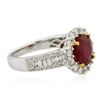 Image 2 : 14KT Two-Tone 2.87 ctw Ruby and Diamond Ring