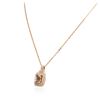 Image 3 : 14KT Rose Gold 2.56 ctw Morganite and Diamond Pendant With Chain