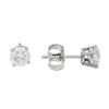 Image 2 : 14KT White Gold 0.81 ctw Diamond Stud Earrings