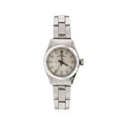 Ladies Rolex Stainless Steel Oyster Perpetual Wristwatch