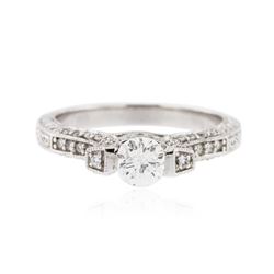 14KT White Gold 0.76 ctw Diamond Ring