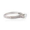 Image 2 : 14KT White Gold 0.76 ctw Diamond Ring