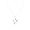 Image 1 : 14KT White Gold 1.10 ctw Diamond Pendant With Chain