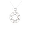 Image 2 : 14KT White Gold 1.10 ctw Diamond Pendant With Chain