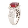 Image 3 : 14KT White Gold 5.58 ctw Ruby and Diamond Ring
