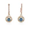 Image 1 : 14KT Yellow and Rose Gold 2.08 ctw Diamond Earrings